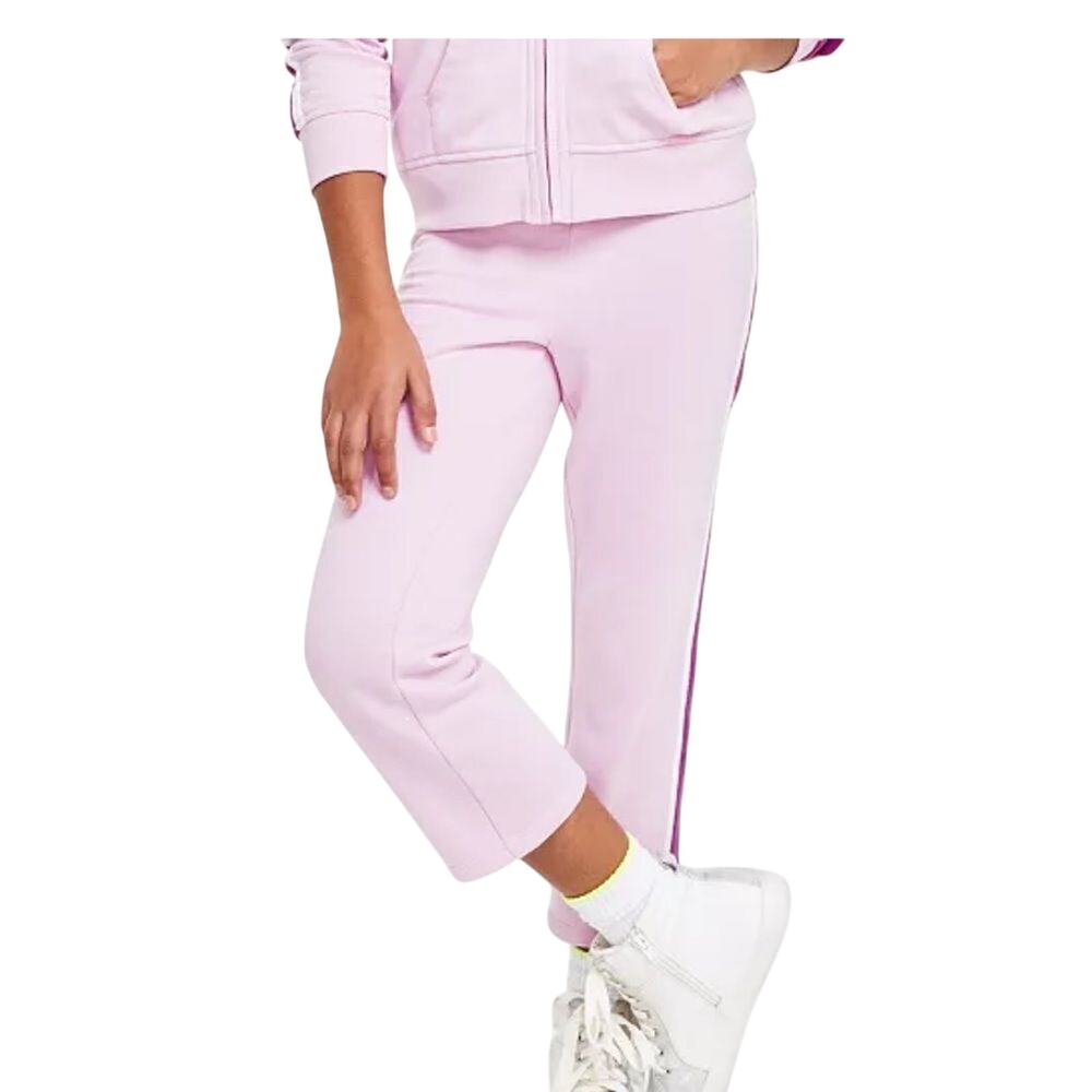 Ideology Girls Pink Lounge Pants Large Soft Fleece Straight Leg Athleisure